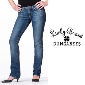 Lucky Brand Dungarees Zen Lola Straight Jeans Size 30 Classic Vintage Y2K Fall